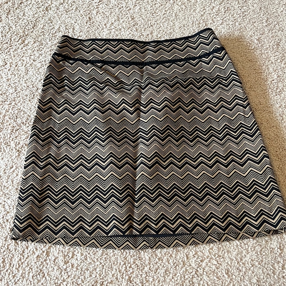 Tan and black skirt
